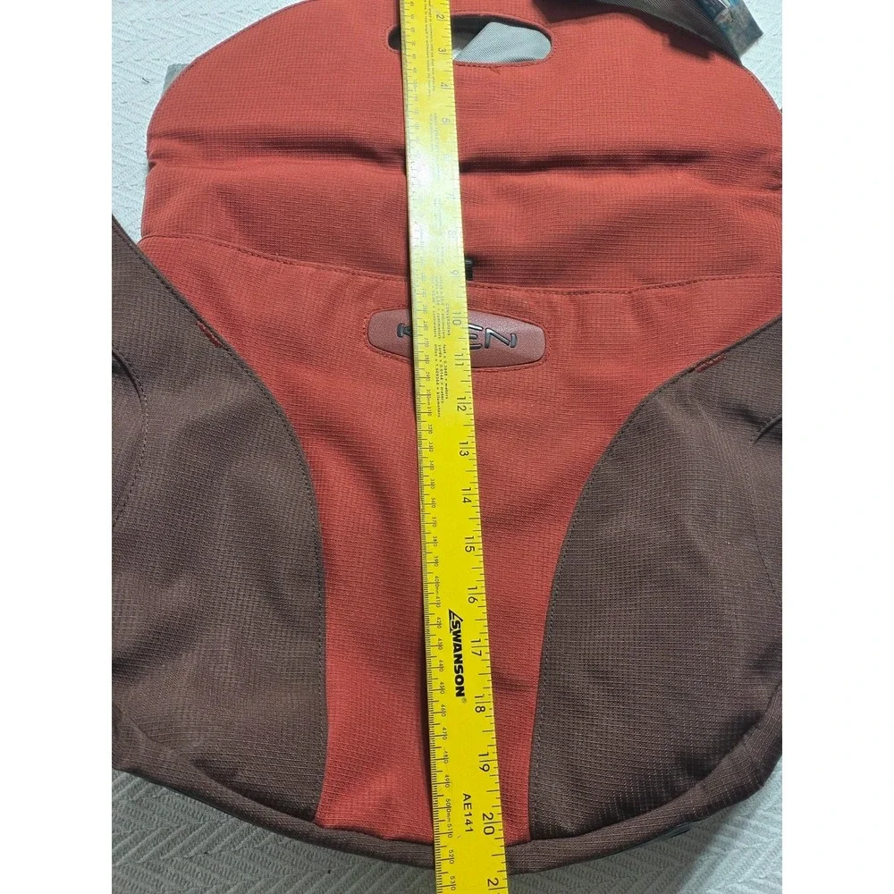 KEEN Hybrid Think Messenger Bag Red Brown Rubber Bottom Crossbody Tote